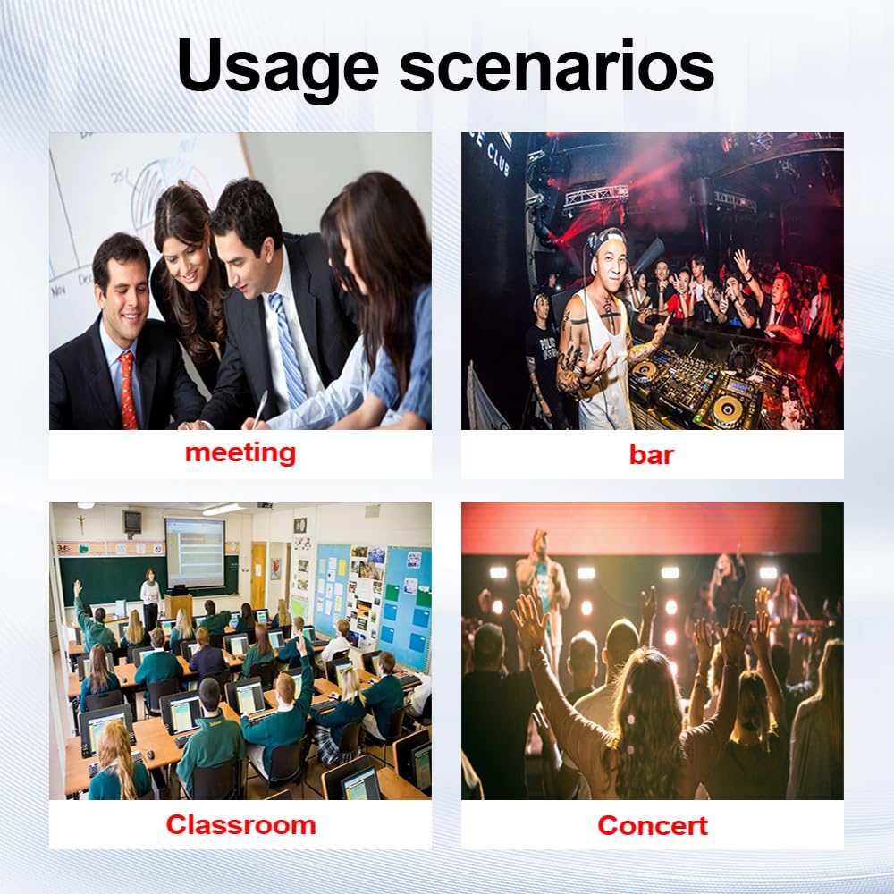 Sistema de Micrófono Inalámbrico UHF de 4 Canales BOMGE con - Imagen 9