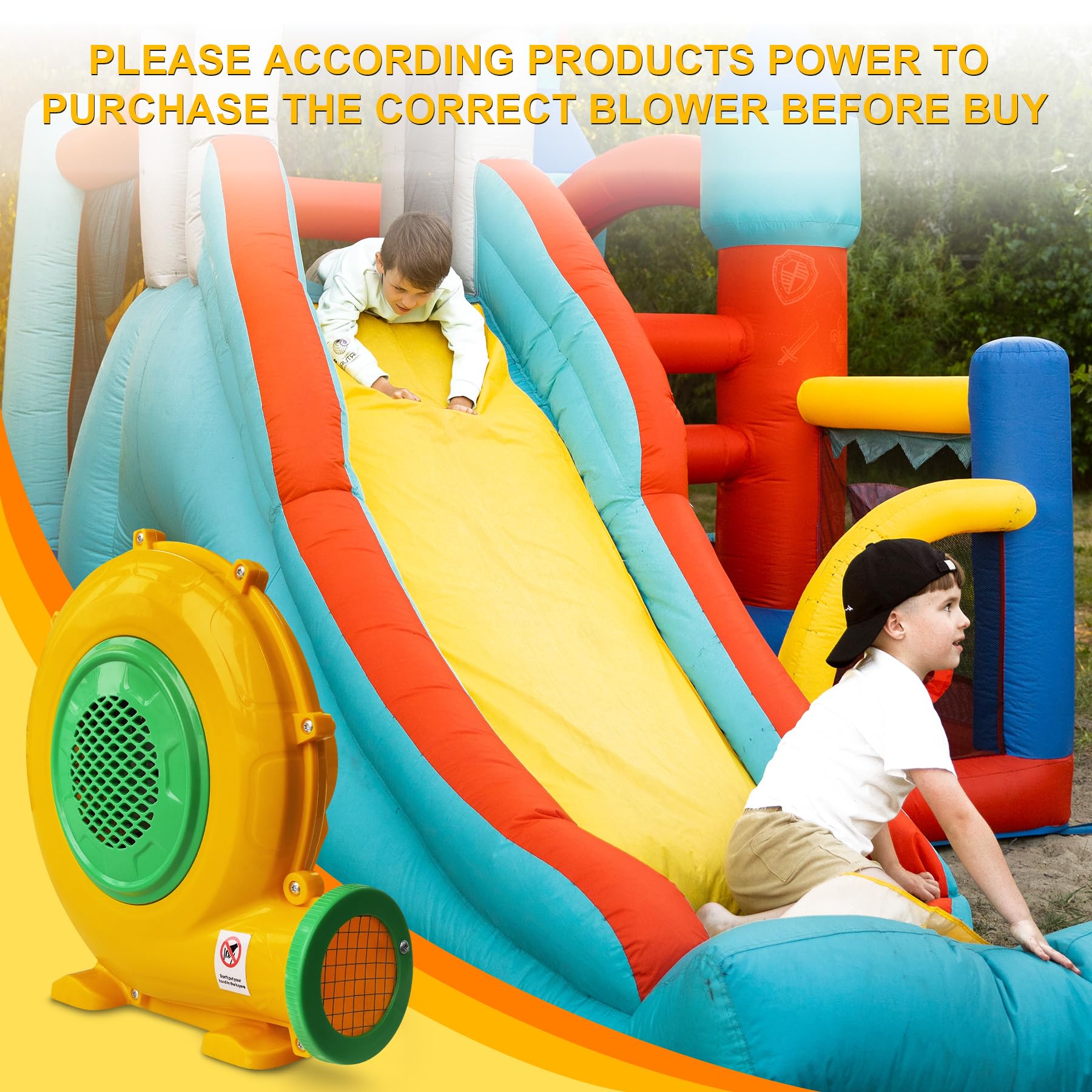 Soplador Huilynsen para Casa de Rebote - Soplador de 550W - Imagen 7