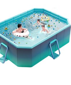 Piscina Plegable, Piscina para Niños y Adultos sin Inflar,