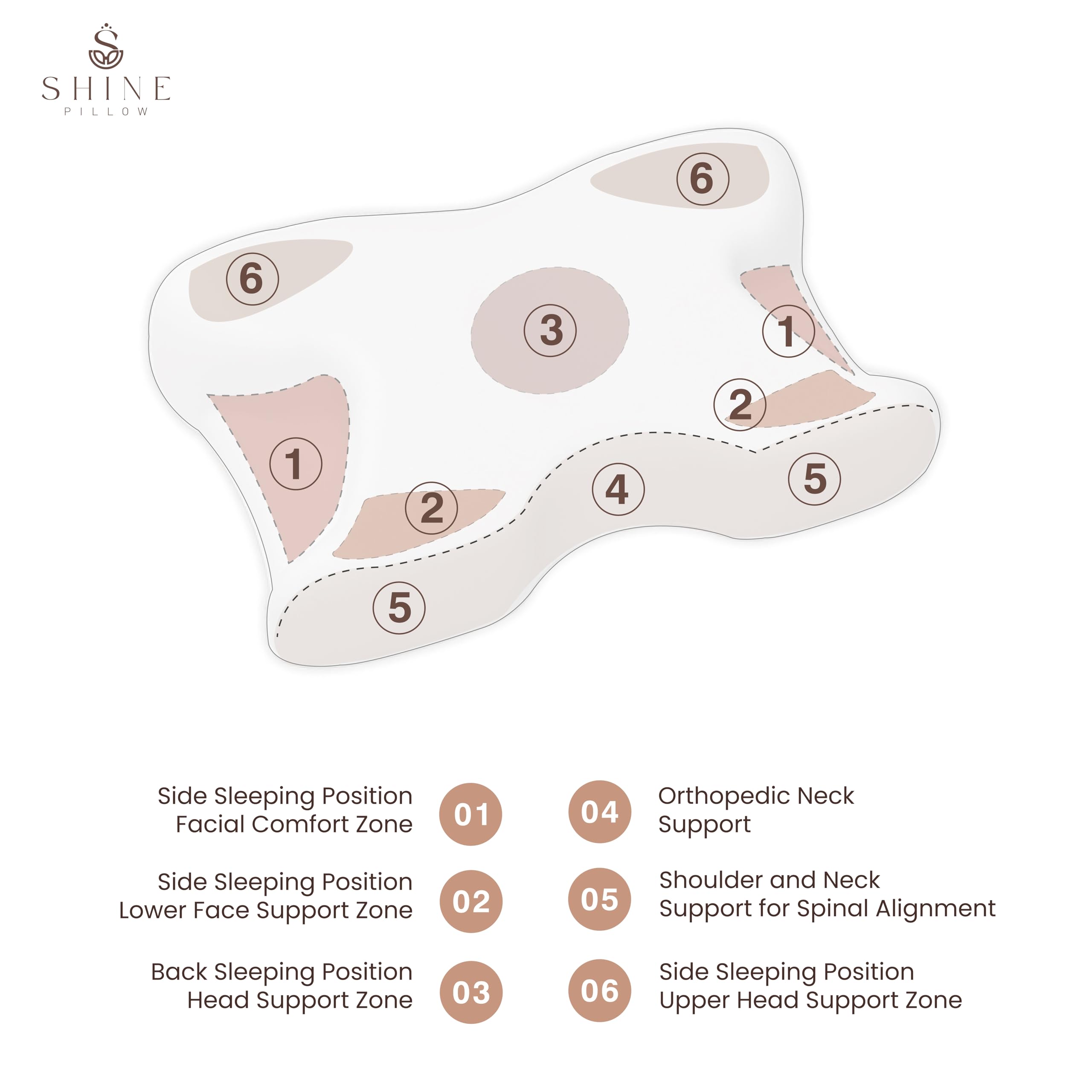 Almohada de belleza de espuma viscoelástica Shine Pillow - Imagen 7