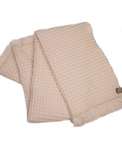 Manta de Lana Ritzy Nuria con Diseño de Gofre Fácil de