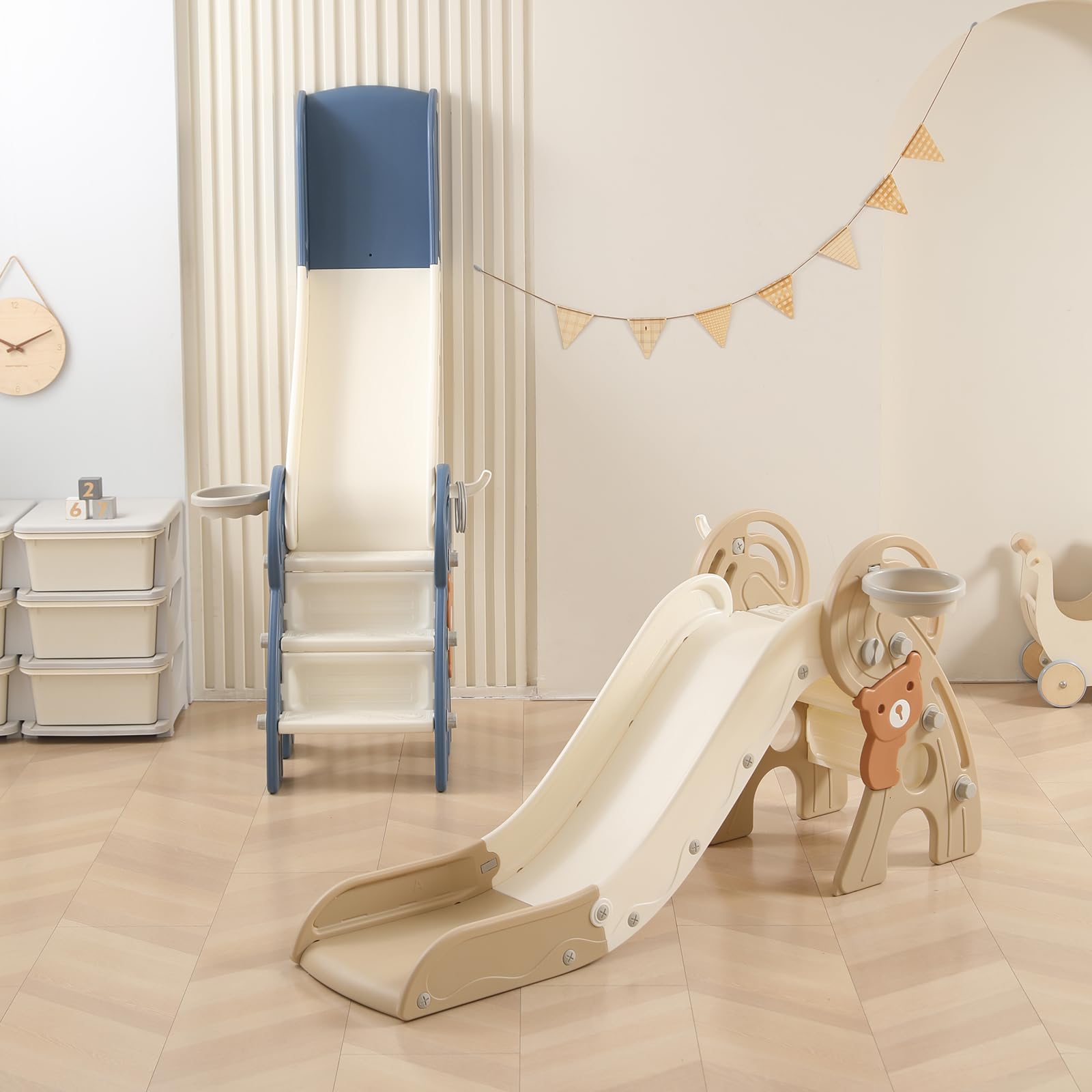 Resbaladilla para Niños 4 en 1, Resbaladilla -Azul - Imagen 9