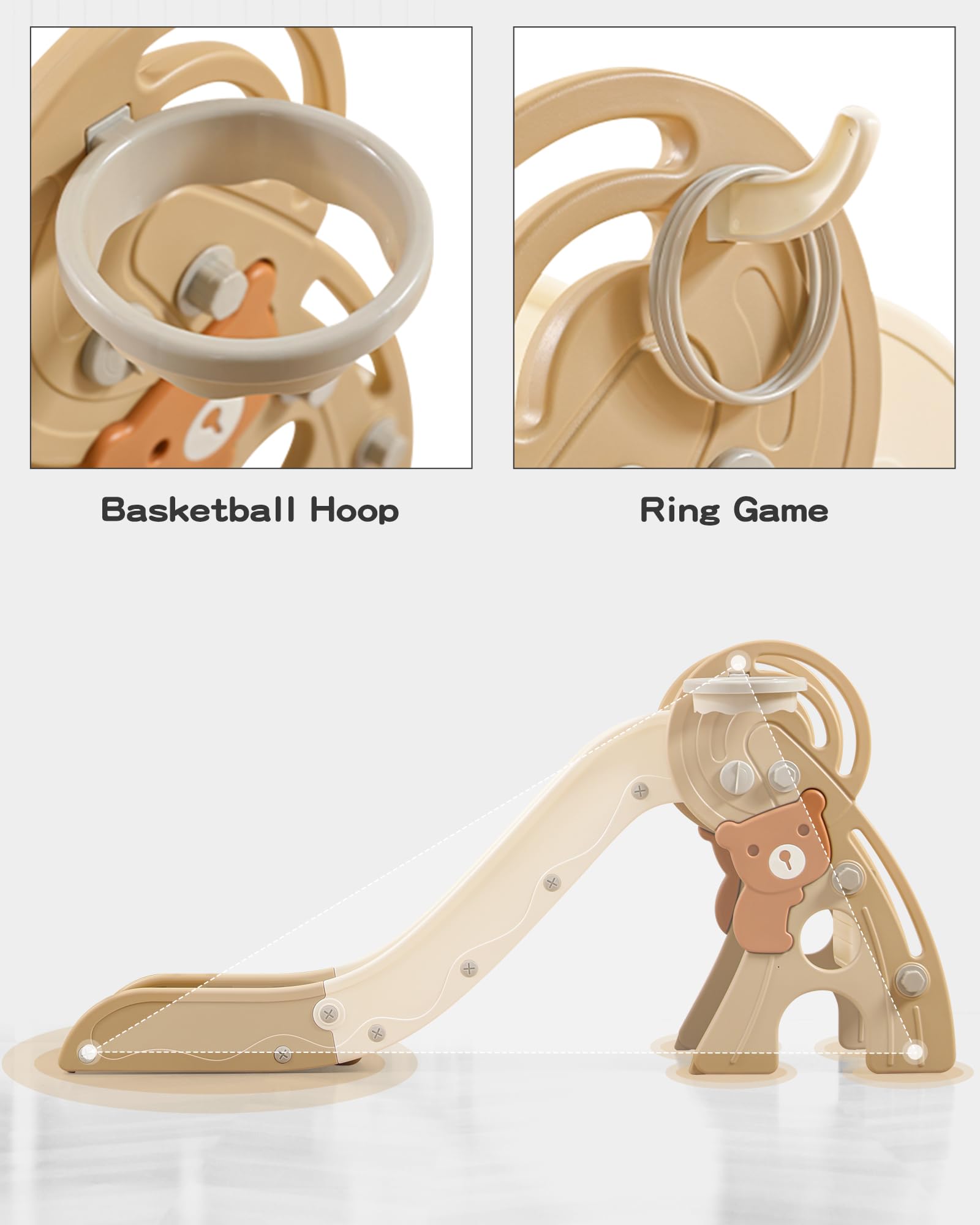 Resbaladilla para Niños 4 en 1, Resbaladilla -Azul - Imagen 6