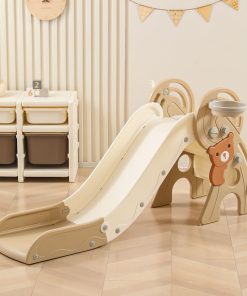 Resbaladilla para Niños 4 en 1, Resbaladilla -Marrón