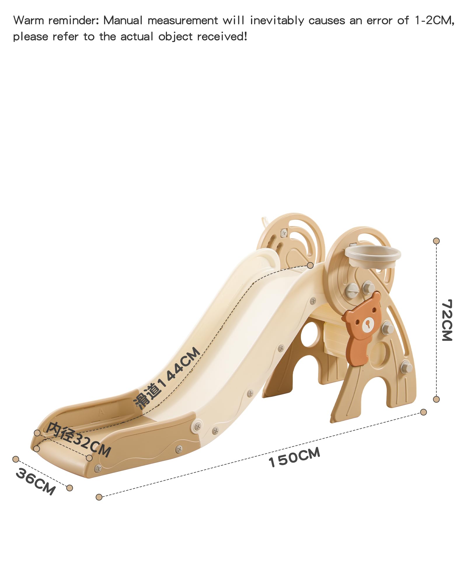 Resbaladilla para Niños 4 en 1, Resbaladilla -Azul - Imagen 8