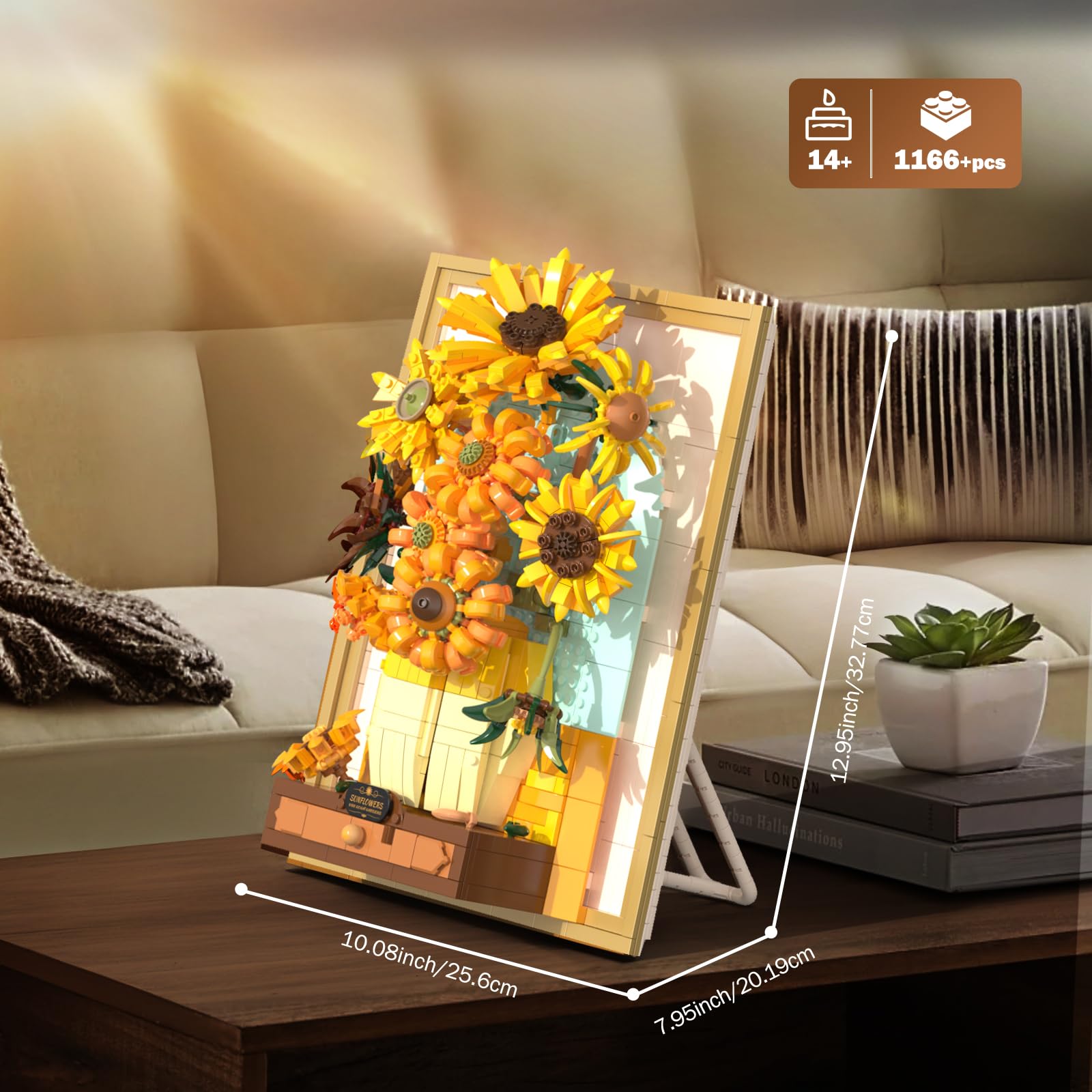 Set de Construcción de Flores Girasol NUTCRACKER con Luz - Imagen 3