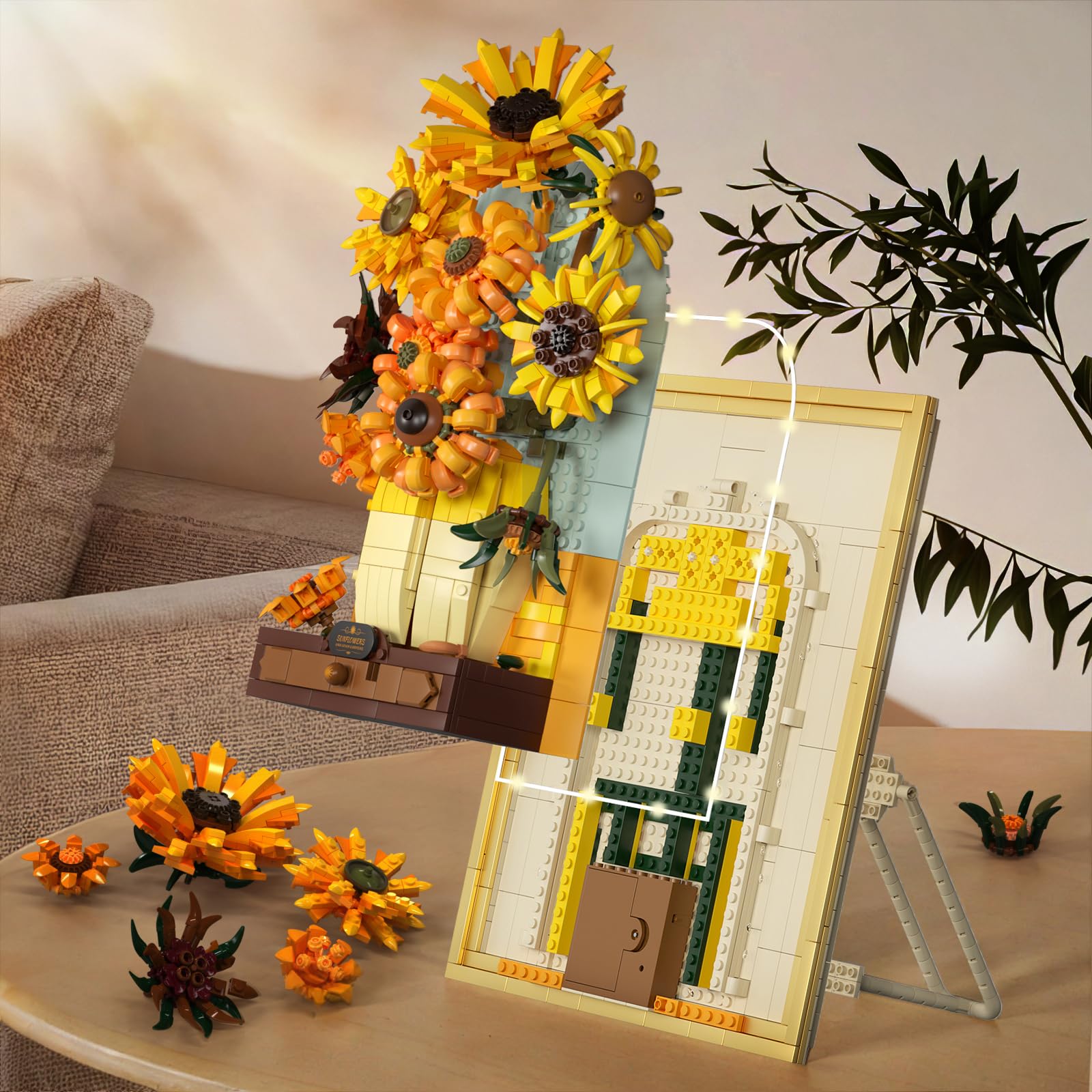Set de Construcción de Flores Girasol NUTCRACKER con Luz - Imagen 7