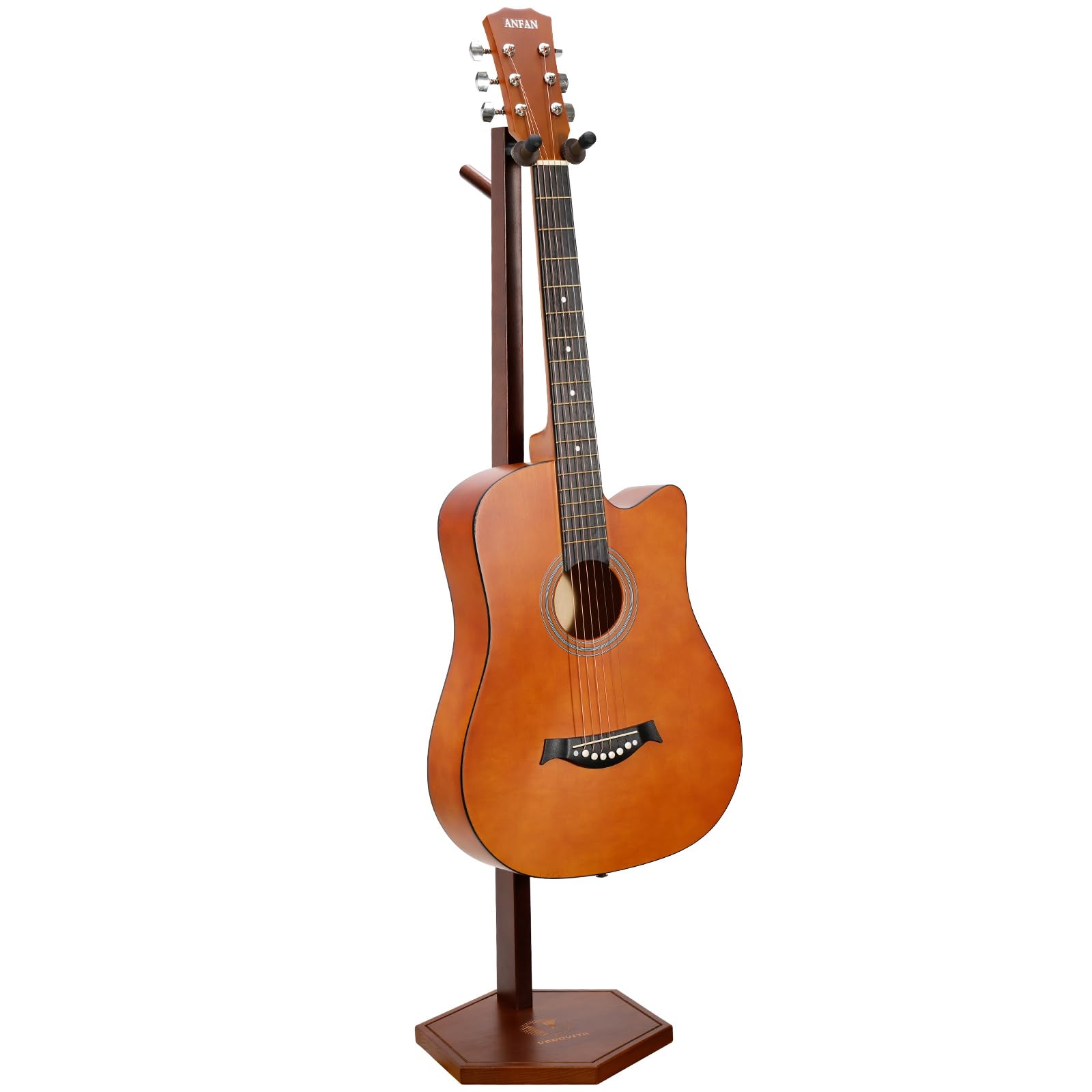 Soporte de guitarra verovita, soporte de madera maciza