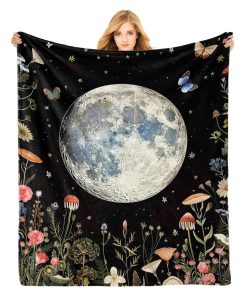 Manta de Lana Flannel PINKBAY Moon, 50�60in - 340GSM