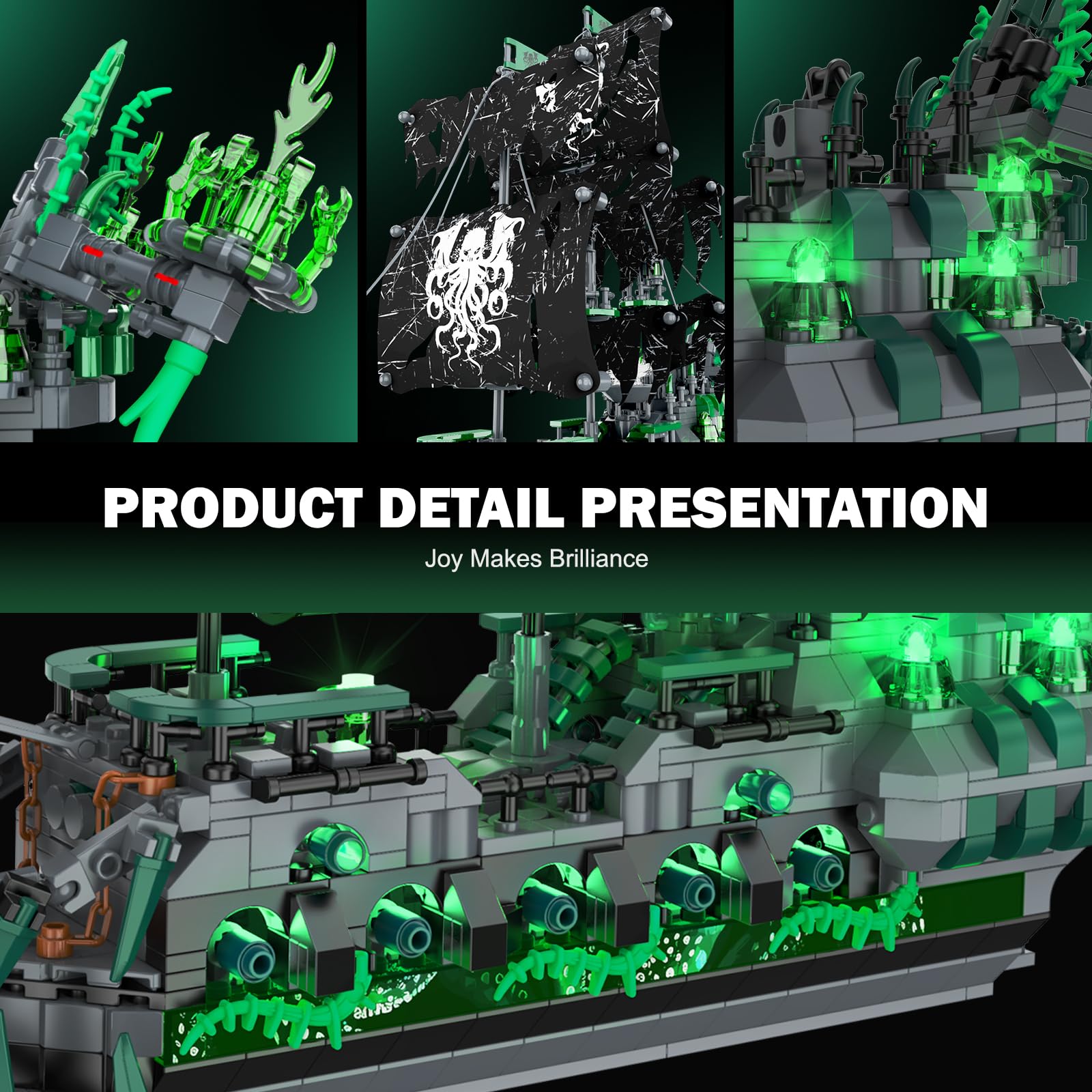 Kits de Construcción de Modelos de Barco NUTCRACKER Pirata - Imagen 5