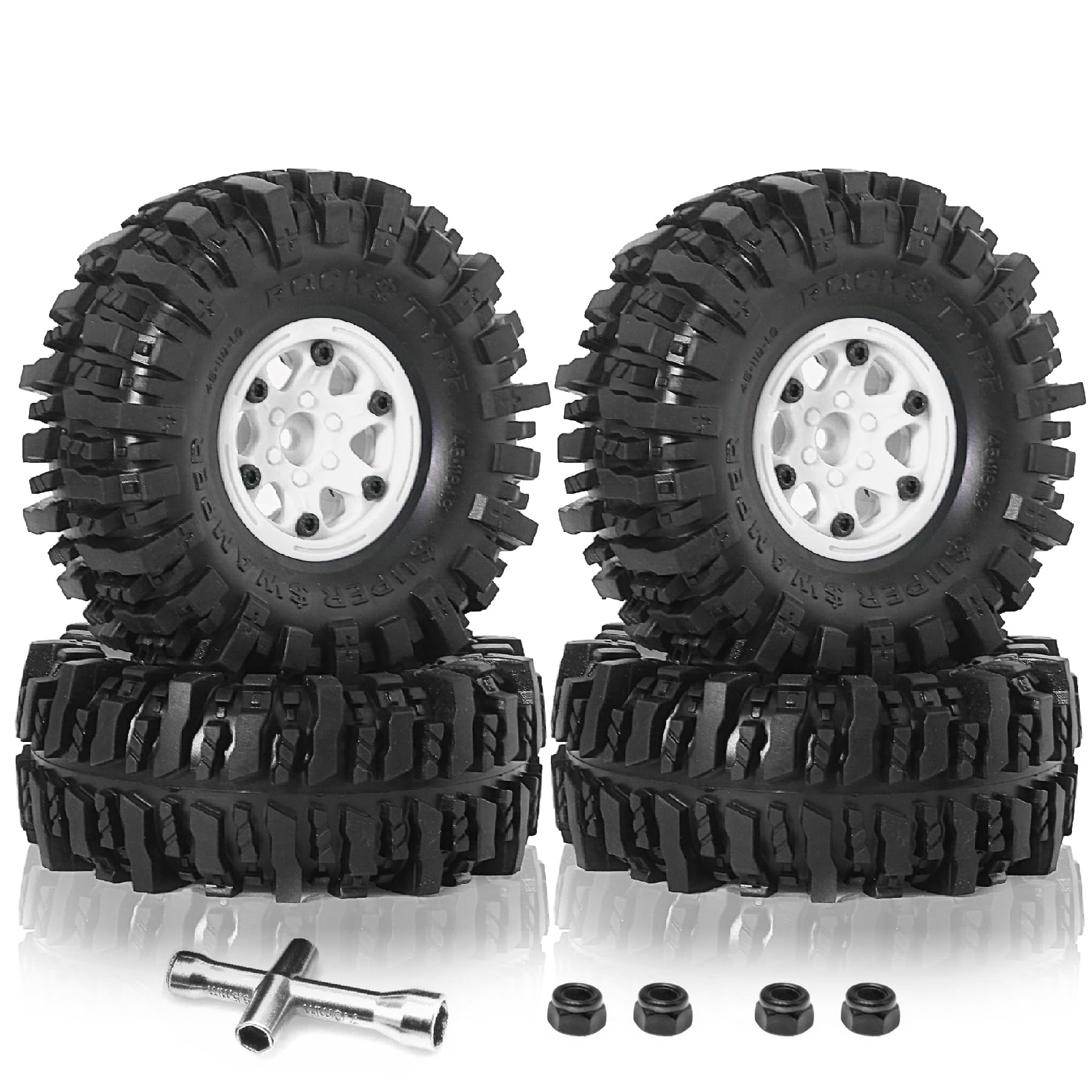 Juego de ruedas y neumáticos 1.9 Crawler (4 piezas) Ruedas