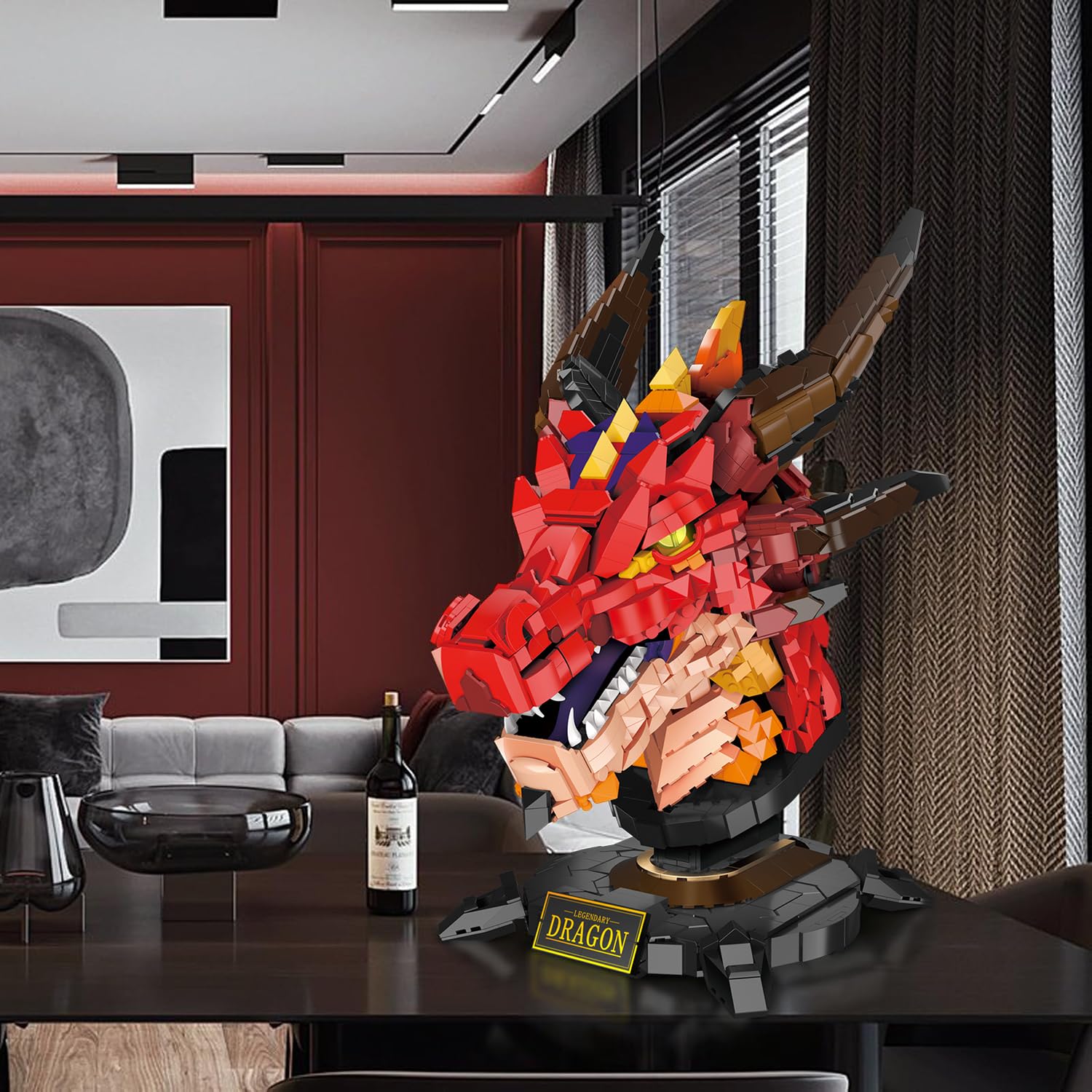 Set de Construcción de Cabeza de Dragón NUTCRACKER para - Imagen 7