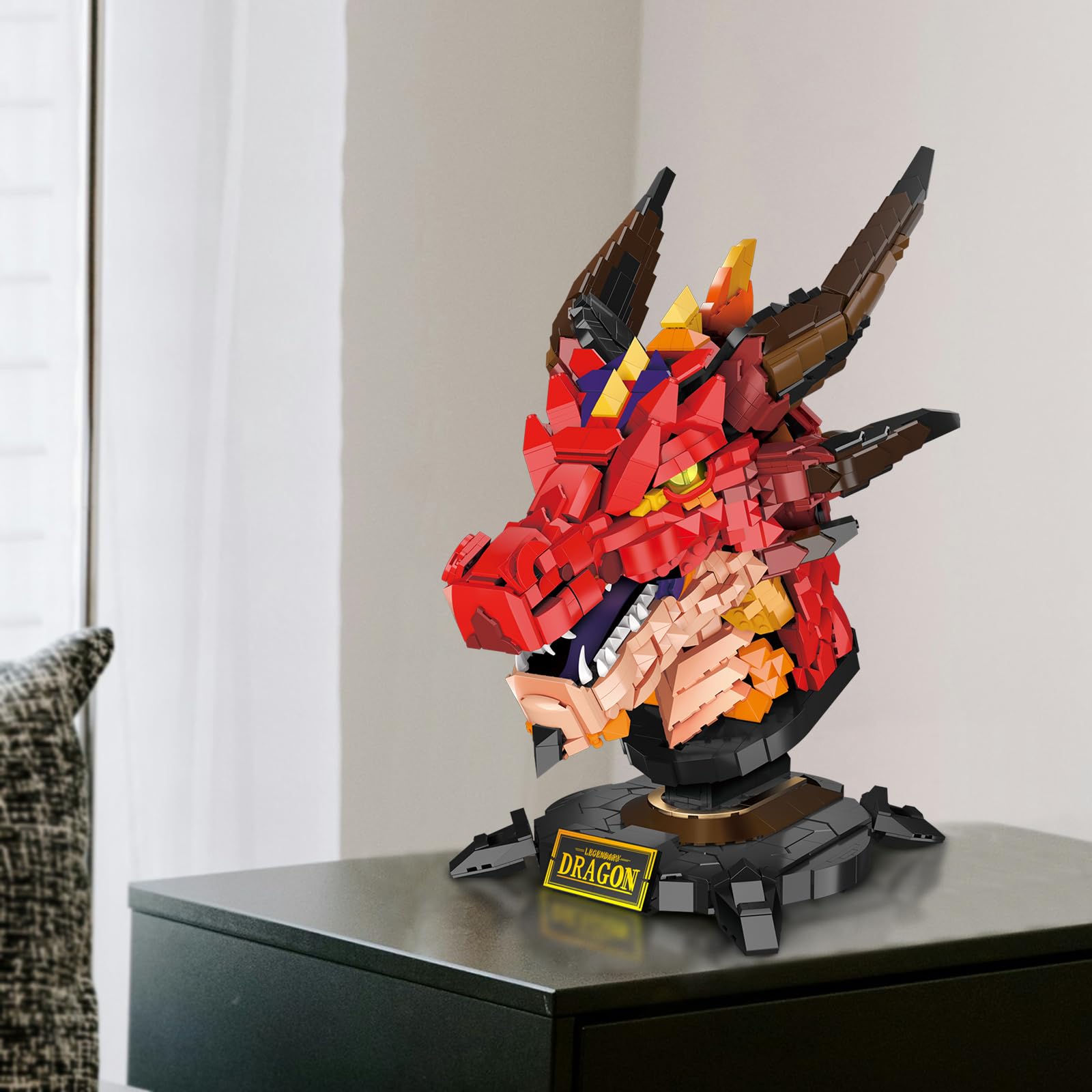 Set de Construcción de Cabeza de Dragón NUTCRACKER para - Imagen 8