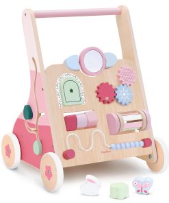 Par de Caminadores de Madera para Bebés, Empujar y Tirar,