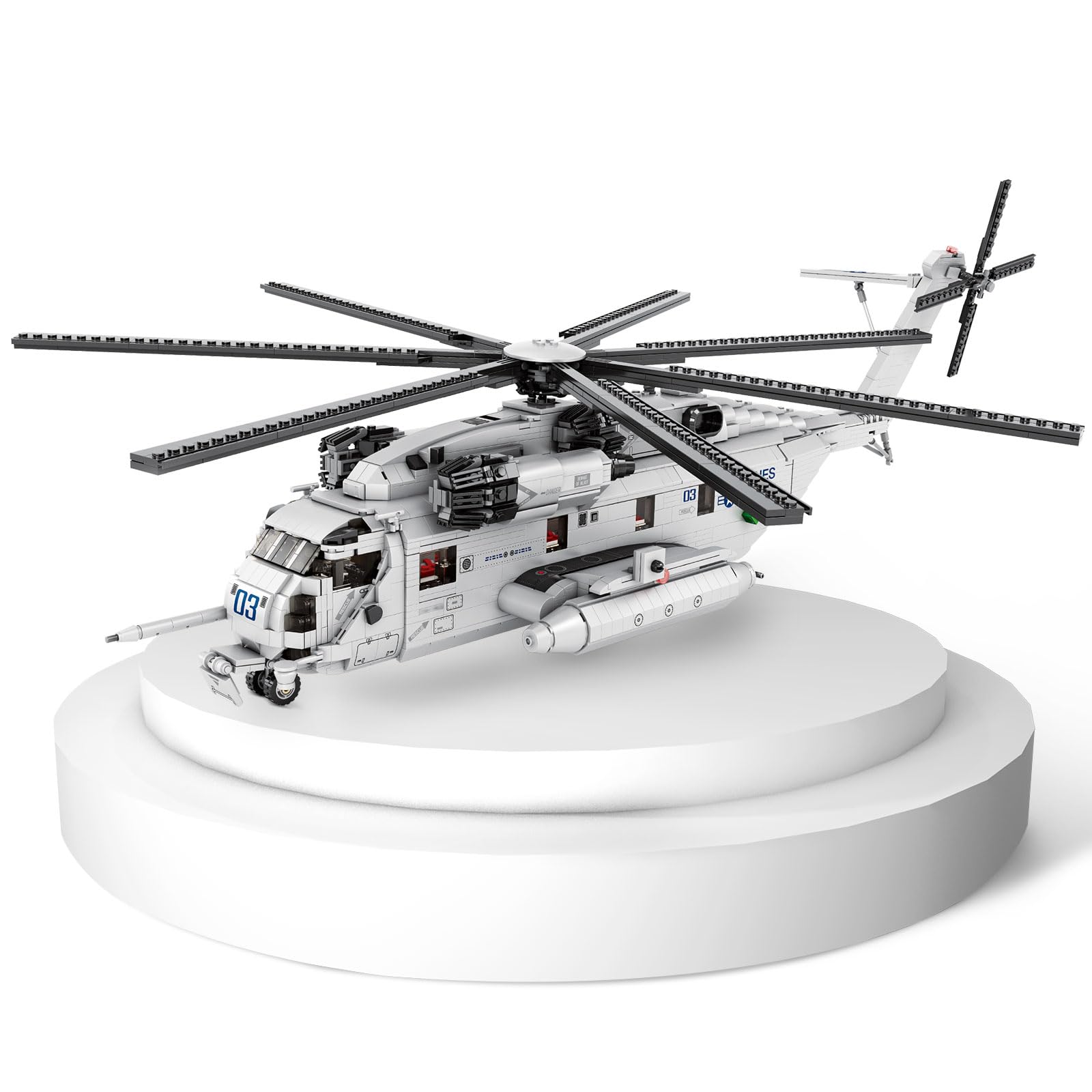 Kit de construcción de helicóptero militar NUTCRACKER para