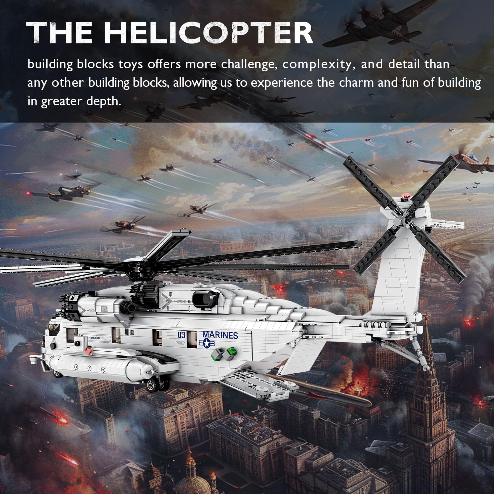 Kit de construcción de helicóptero militar NUTCRACKER para - Imagen 7