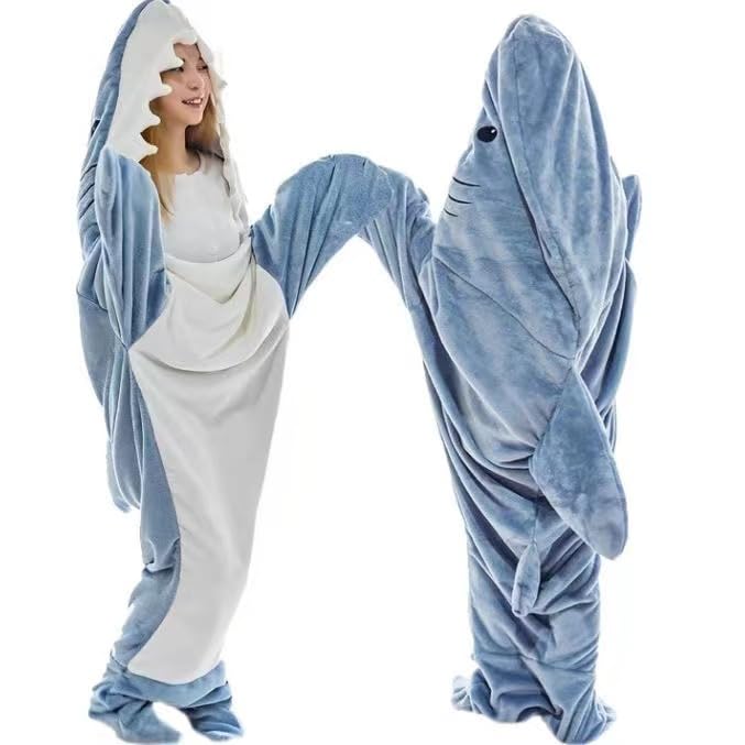 Disfraz de Tiburón para Adultos y Niños, Onesie de Tiburón - Imagen 3