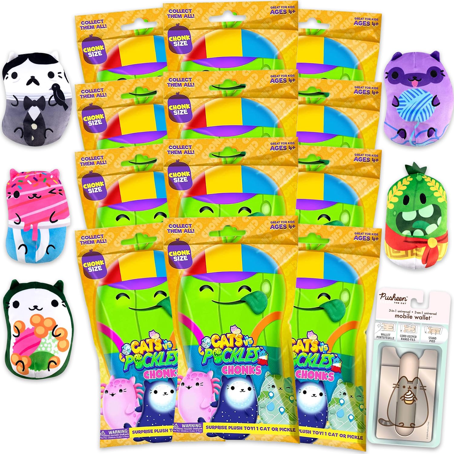 Paquete de variedad de bolsas misteriosas de peluches Cats