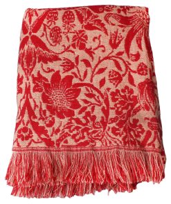 Manta de William Morris Half Moon Bay Strawberry Thief -