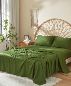 Juego de sábanas de algodón 100% de DOZ, tejido sateen