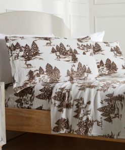 Juego de sábanas de Microfleece Ultra Suave -Bosque Encantad