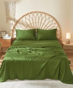 Juego de sábanas DOZ 100% algodón de fibra -Forest