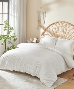 Juego de Funda de Edredón 100% Algodón de Fibra Larga DOZ,