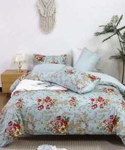 Juego de Ropa de Cama Boho Chic Shabby Floral Clásico de