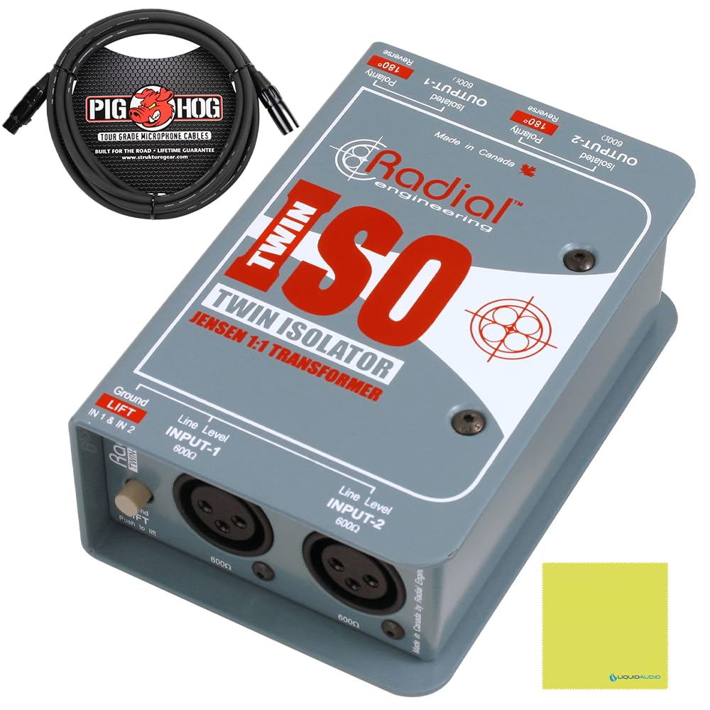 Radial Engineering Twin-Iso Dos Canales Aislador de Nivel