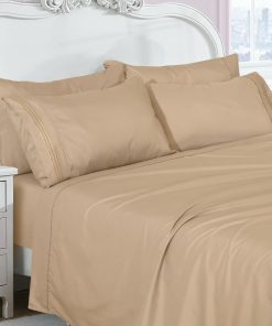 Juego de sábanas de 6 piezas para cama tamaño completo de