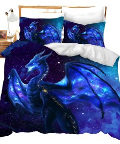 Set de Cama de Dragón - Funda de Edredón de Dragón Tamaño