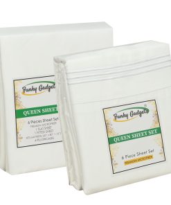 Juego de Sábanas Queen - Juego de Sábanas de 6 Piezas con 4