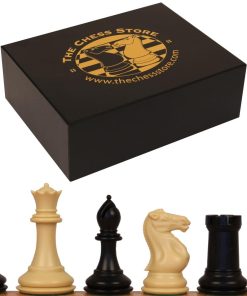 Piezas de ajedrez de plástico triple de tamaño de torneo