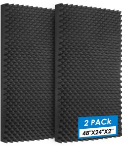 2 Pack Paneles Acústicos, 48X24X2 Pulgadas Paneles de