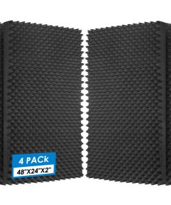 Paquete de 4 - Paneles Acústicos de 48X24x2 Pulgadas,