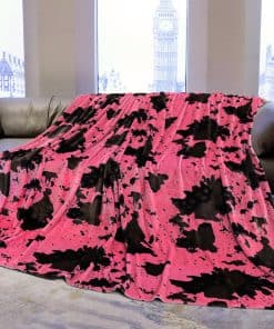 Manta liviana de tamaño Queen rosa suave para todas las