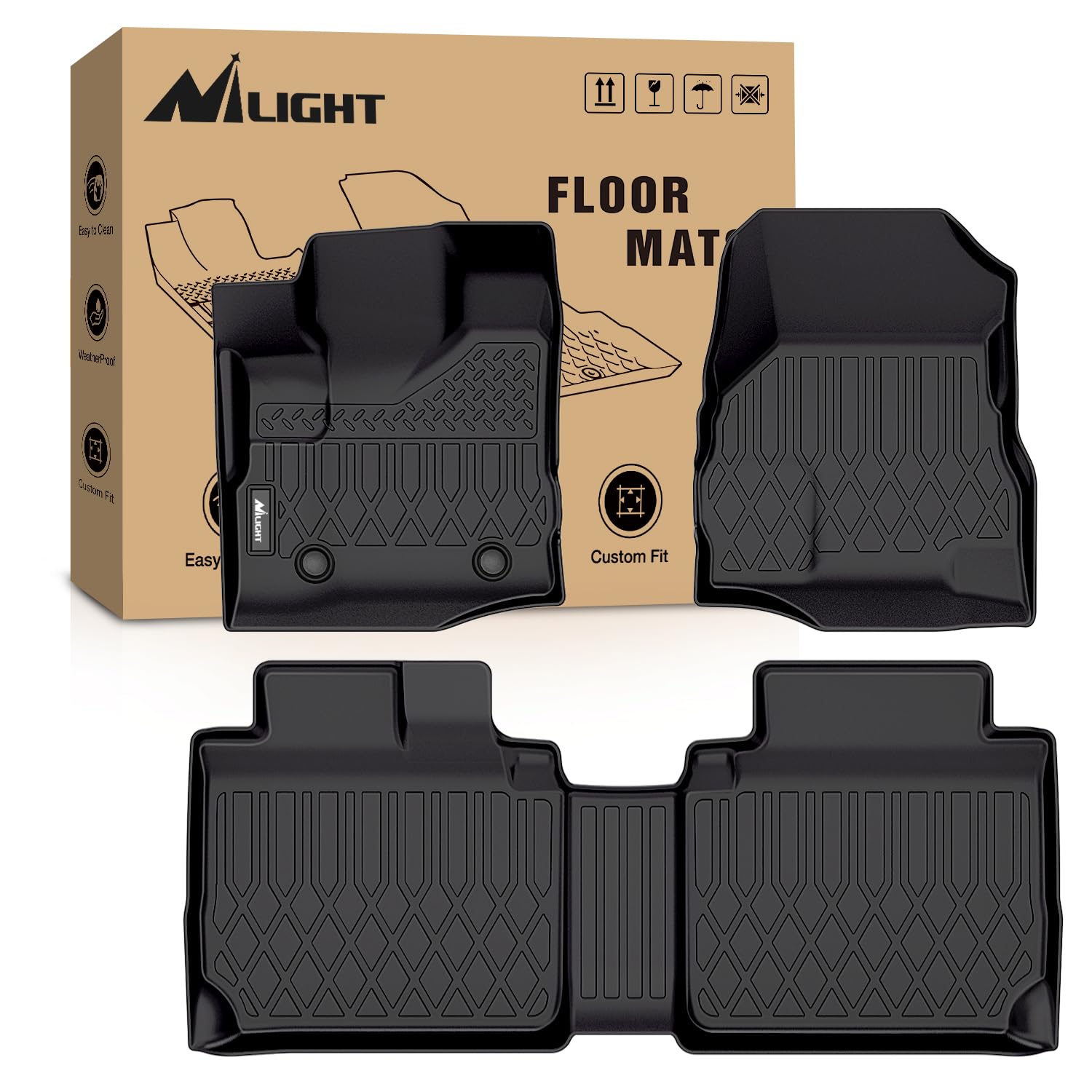 Tapetes de Piso Nilight para Chevy Equinox/GMC Terrain 2010