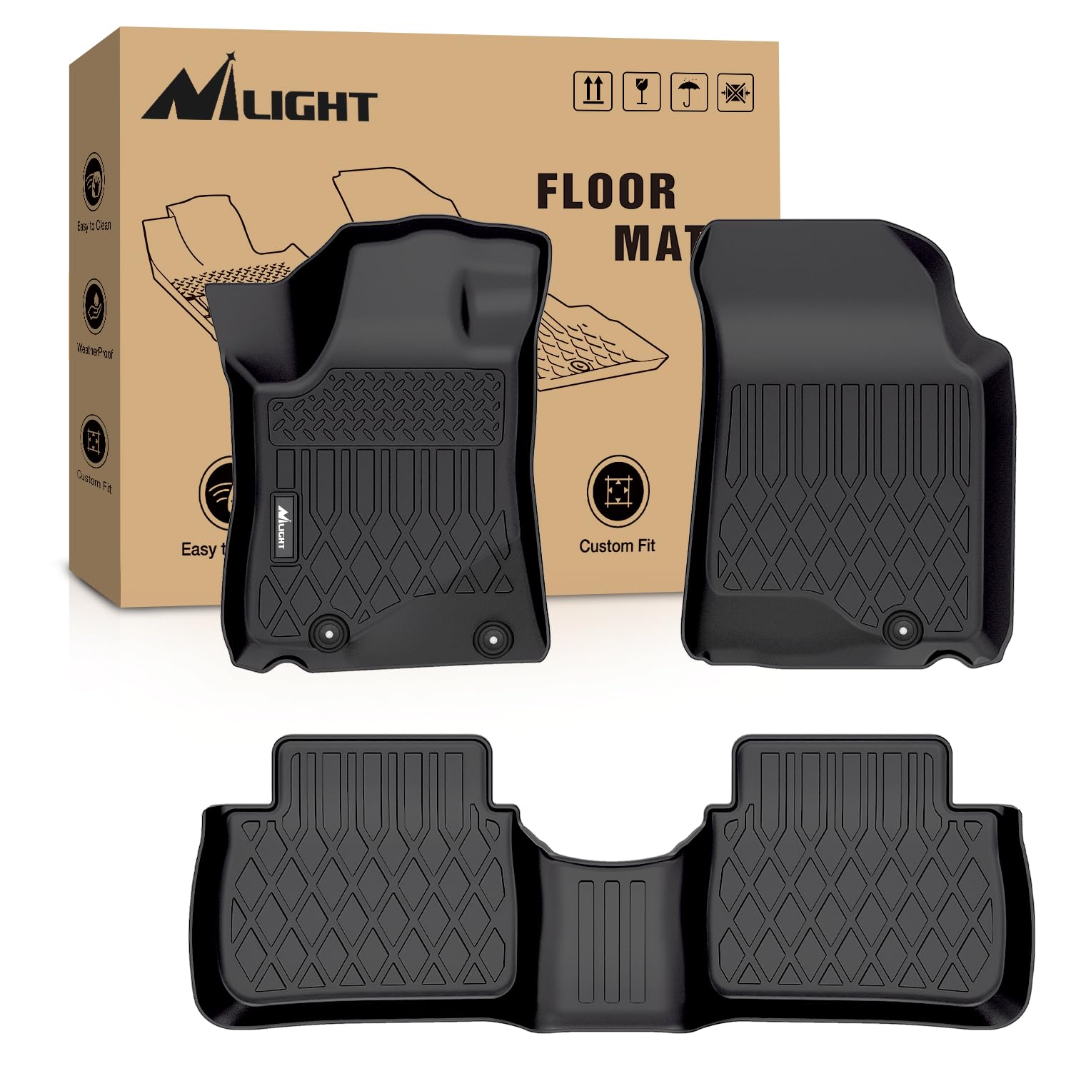 Tapetes de piso Nilight TPE para Nissan Altima 2013 2014