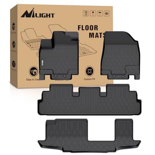 Tapetes de piso Nilight para Nissan Pathfinder 8 Asientos
