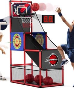 Juego de Arcade de Baloncesto 2 en 1 HYES con 2 Tableros de