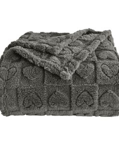 Mantas de corazón a cuadros GIOKARNNA, para madres, amigos