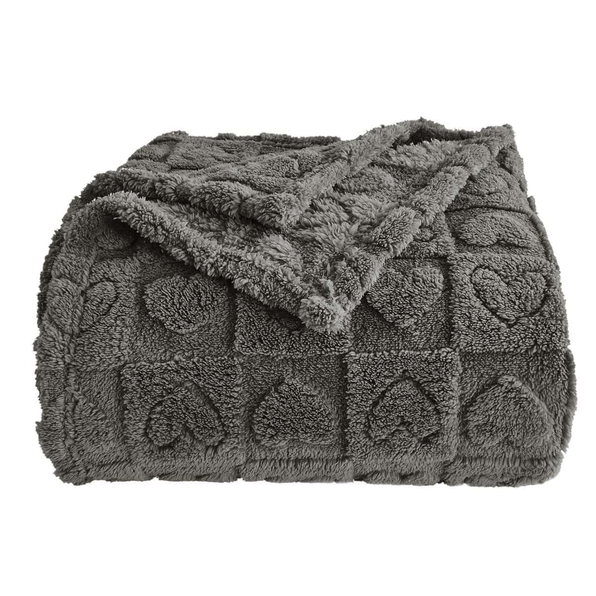 Mantas de corazón a cuadros GIOKARNNA, para madres, amigos