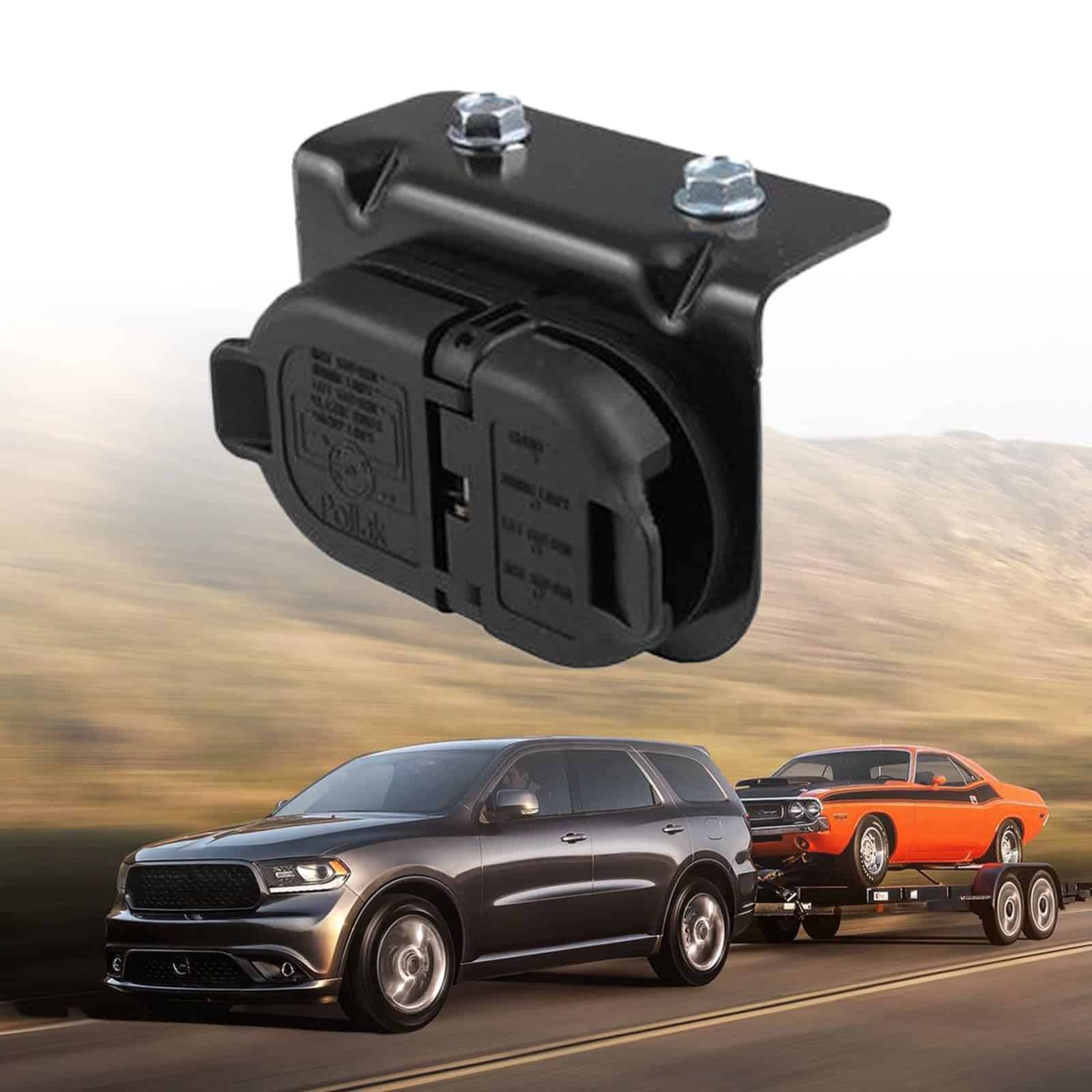 Conector de Enchufe para Remolque de 7 Vías Compatible con