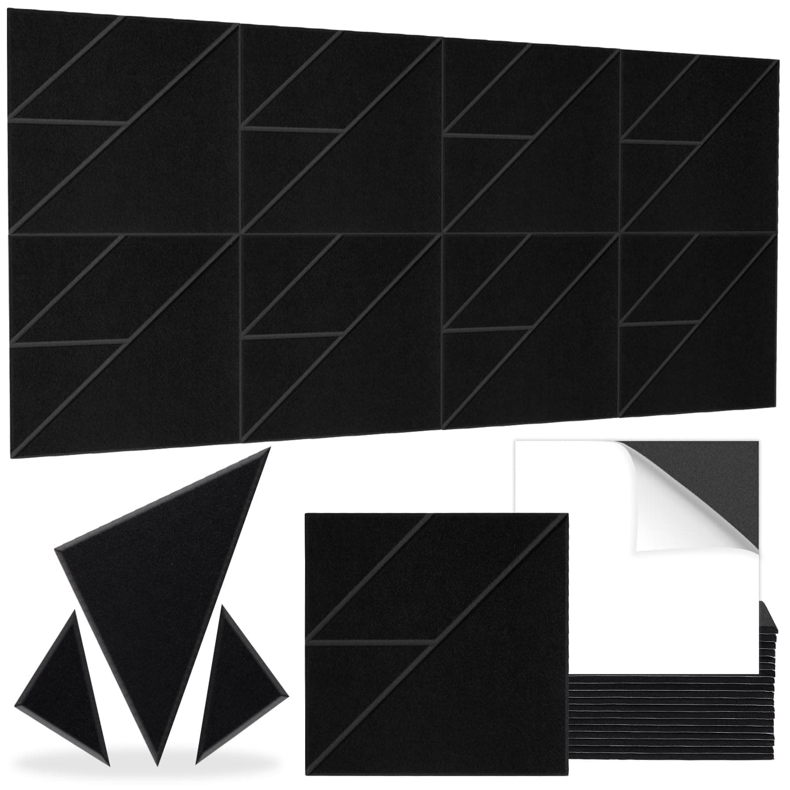 21 Pack Paneles Acústicos, Paneles de Espuma Acústica