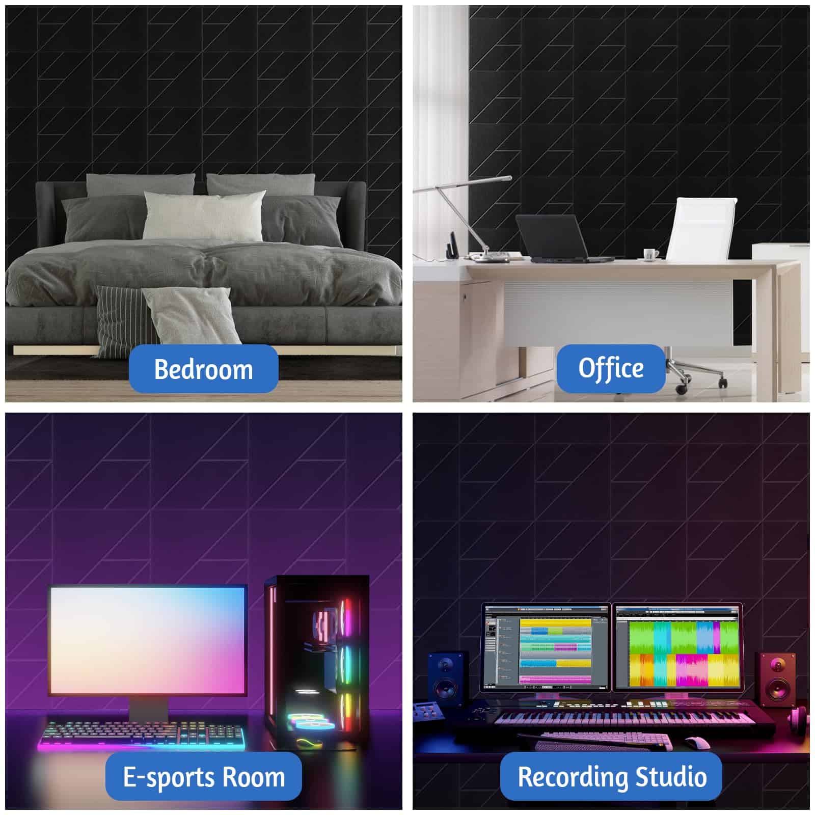 21 Pack Paneles Acústicos, Paneles de Espuma Acústica - Imagen 8