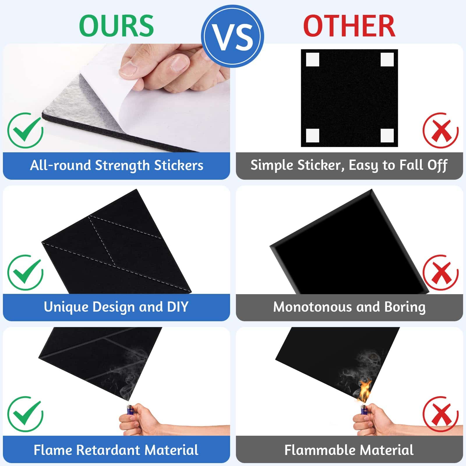 21 Pack Paneles Acústicos, Paneles de Espuma Acústica - Imagen 4