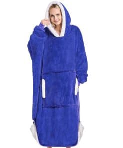 Manta con capucha Yescool - Regalos de -Azul Klein