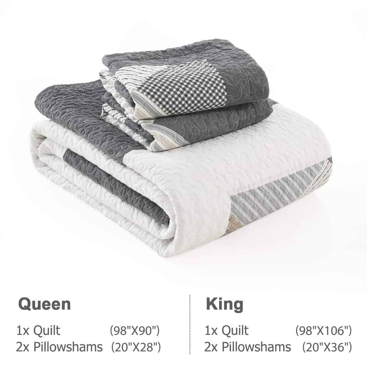 Colcha Queen Size 100% Algodón Ligera Suave Juego de - Imagen 6