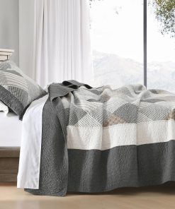 Colcha Queen Size 100% Algodón Ligera Suave Juego de