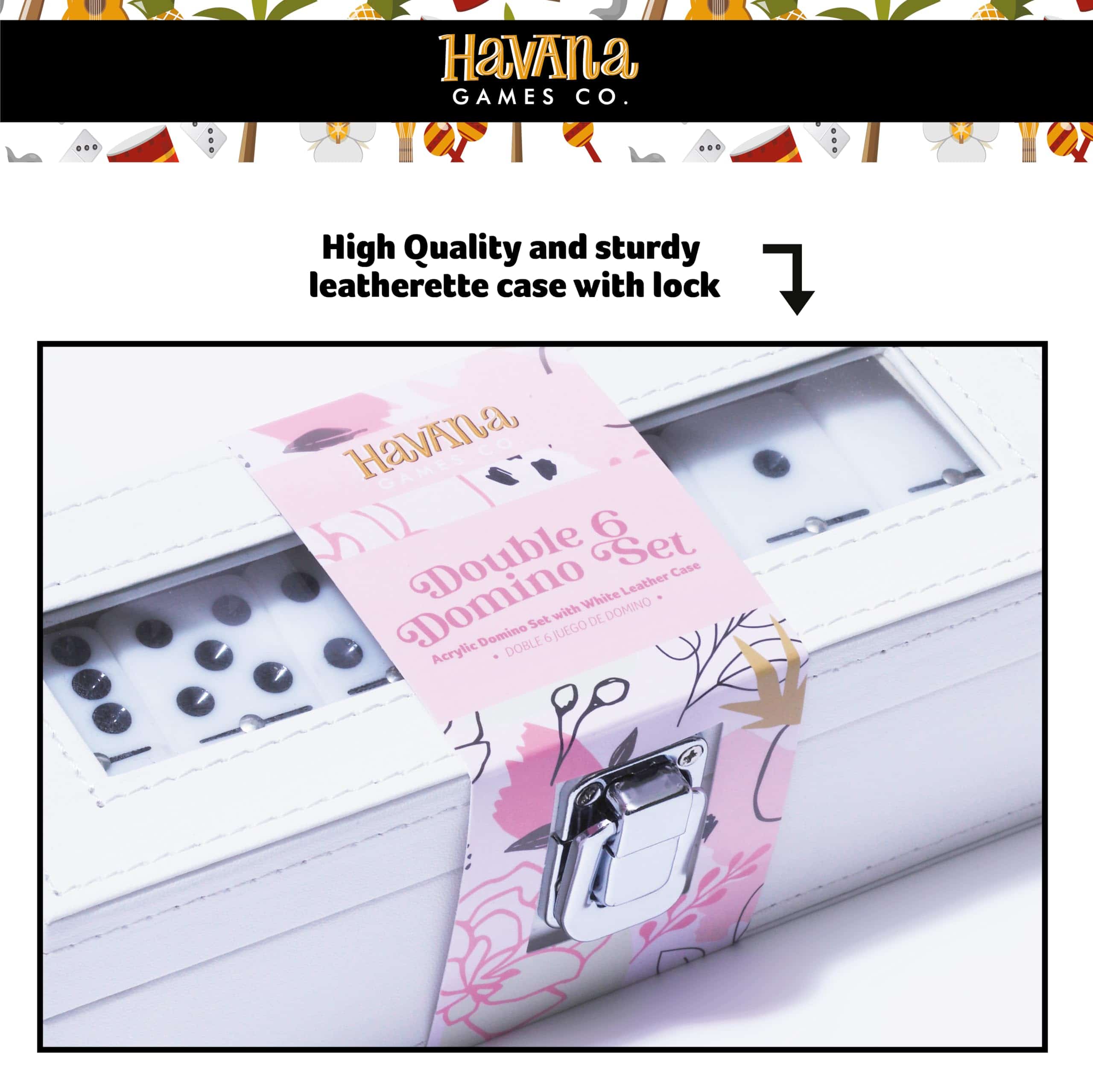 Juego de Domino Premium Double 6 de Havana Games, Juego de - Imagen 5